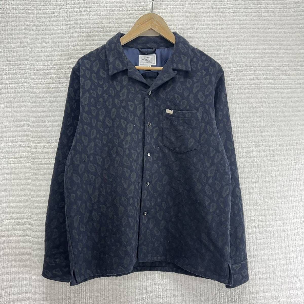 CRIMIE クライミー CR1-02L5-SL11 LEOPARDO WOOL SHIRT レオパード ウール 長袖シャツ M 10113594 -  メルカリ