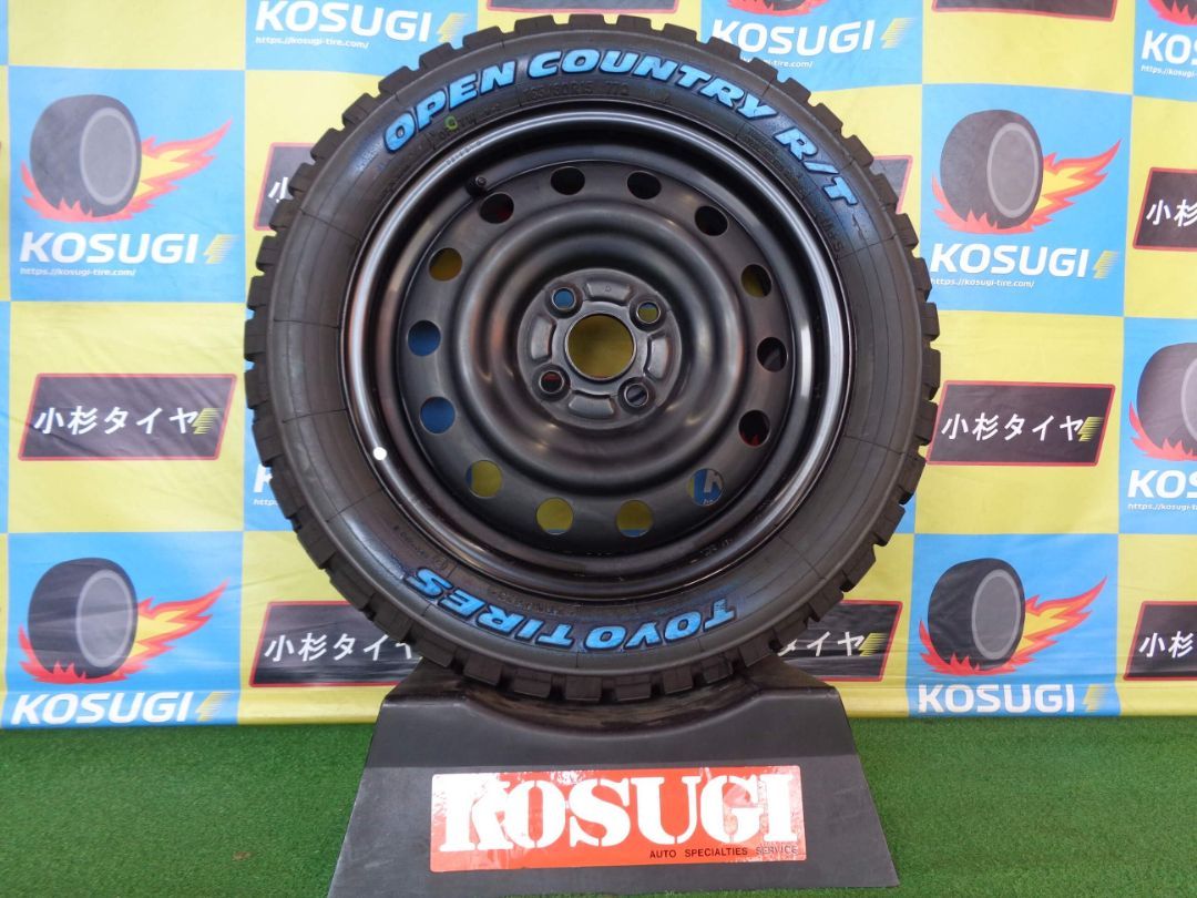 トーヨー オープンカントリーR|T 15インチ セット 4本 スチールホイール ホワイトレター 165|60R15 ハスラー 神奈川県