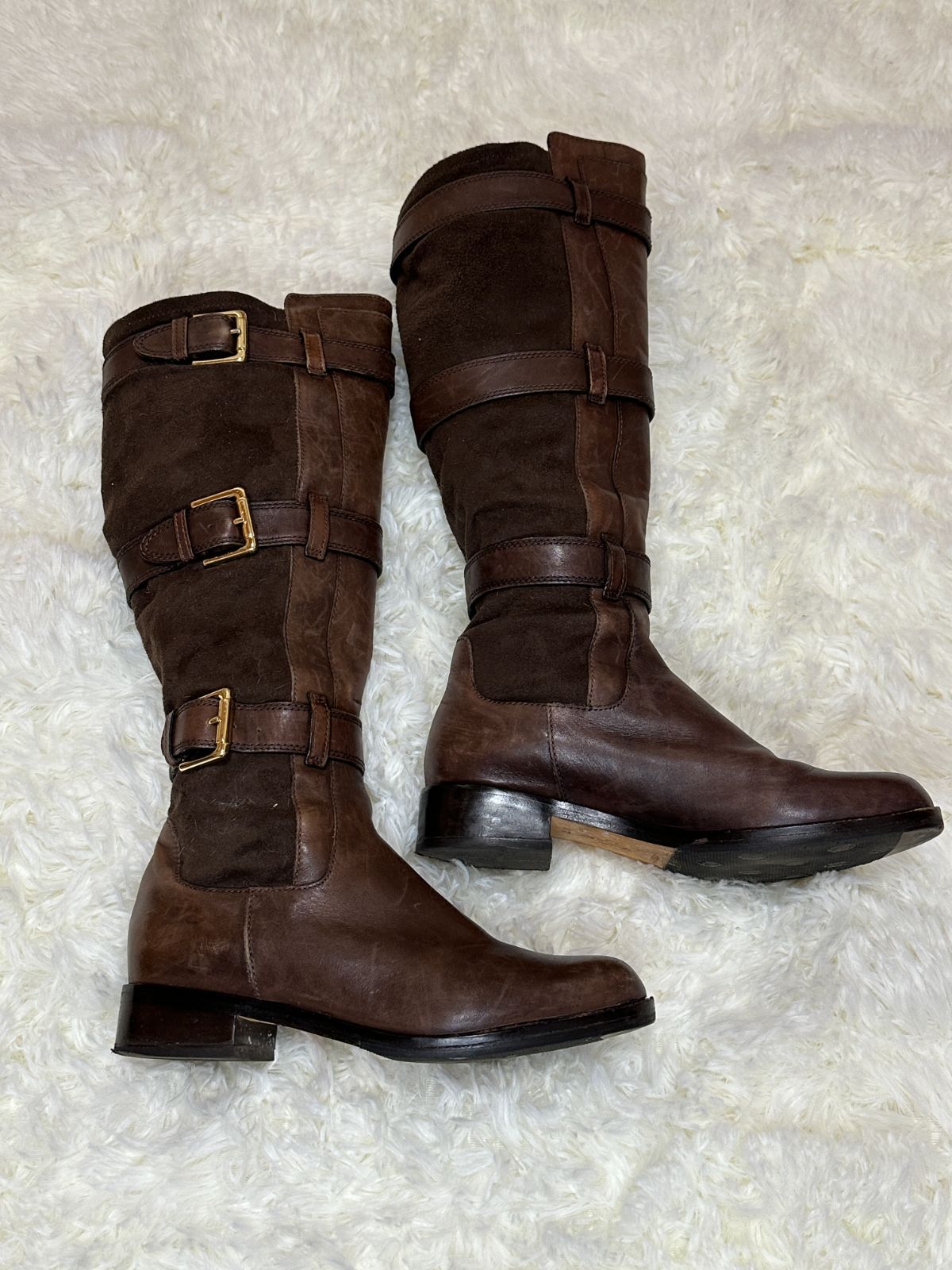 コールハーン ColeHaan Astoria tall boots ブラウンコールハーン