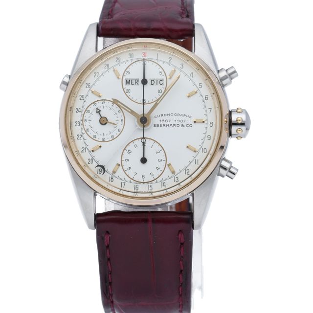 Eberhard ネイビーマスター クロノグラフ 32012/B なし SS/YG/革  