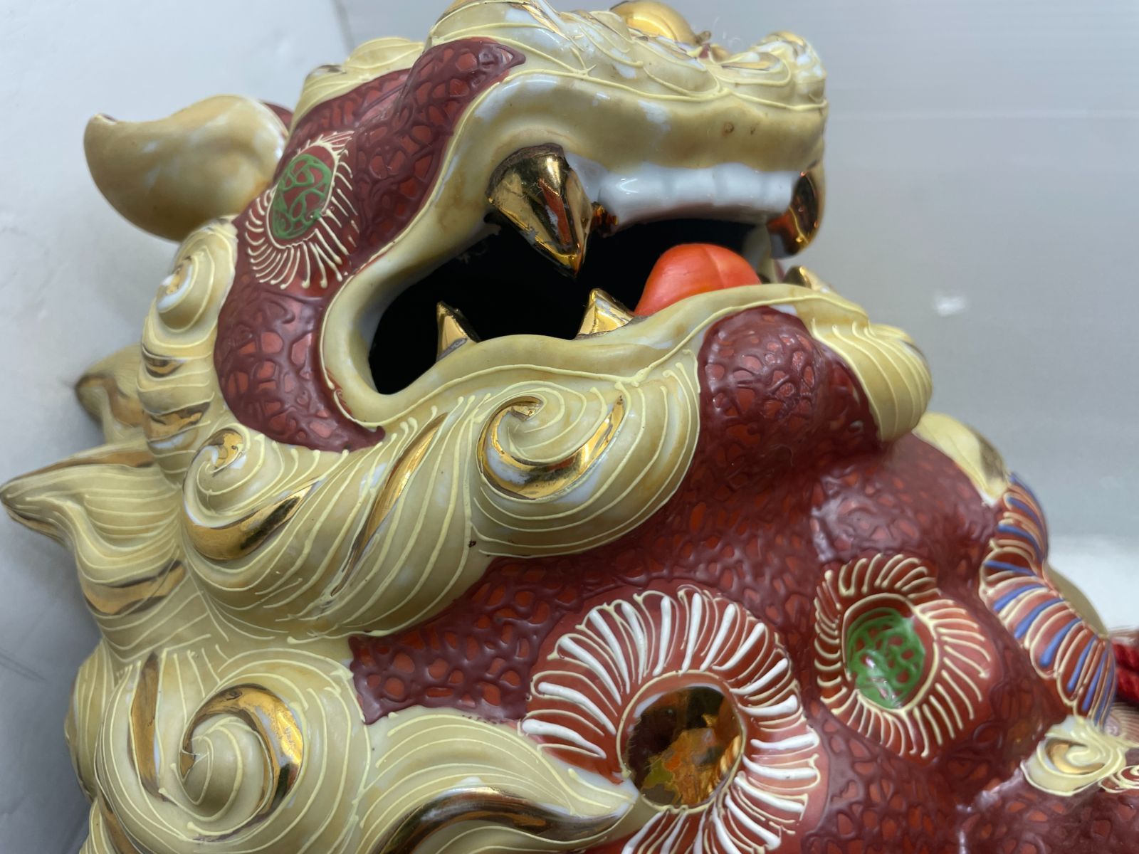 超美品　九谷焼　大型の唐獅子　打出の小槌 九谷焼 大型の唐獅子 打出の小槌 - メルカリ