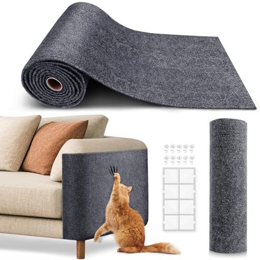 自己粘着性キャットスクラッチマット-ソファ、壁、ドア&家具保護のため