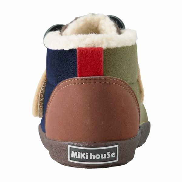 お得なセール商品も！ ミキハウス ダブルビー mikihouse 起毛ベビーシューズ もこもこ 16.0cm マルチ 87 生命