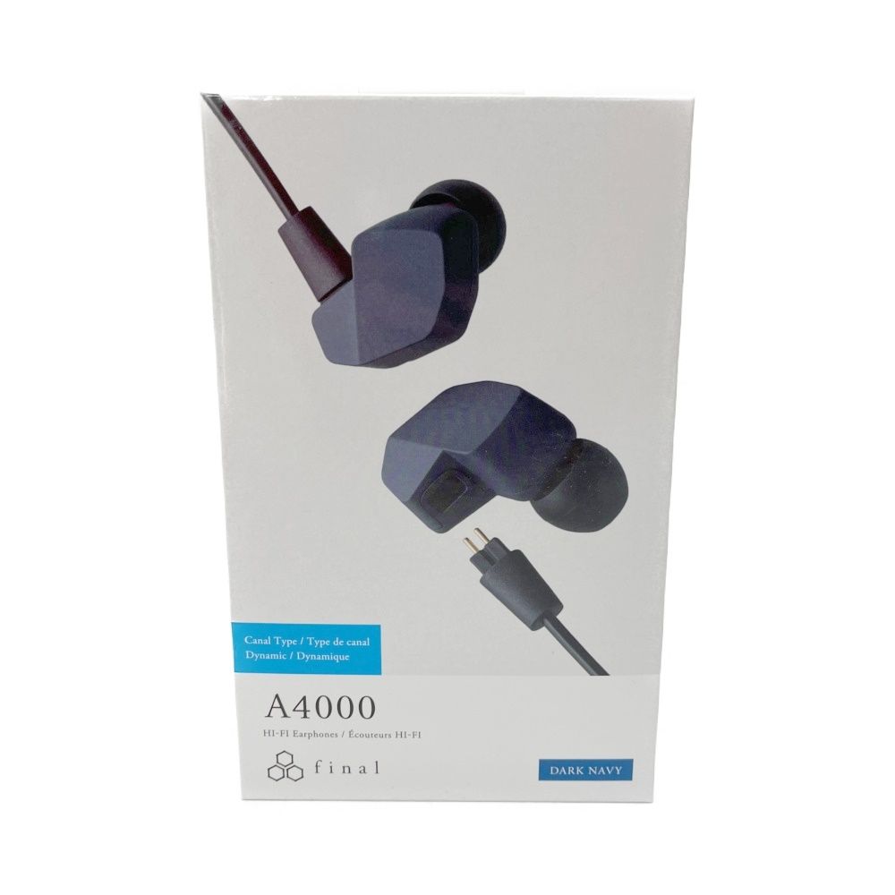 final A4000 ダークネイビー final A4000 HI-FI Earphones DARK NAVY