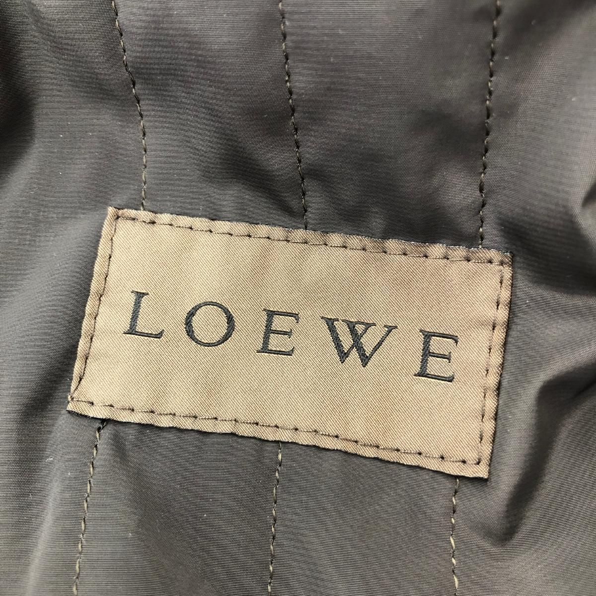 LOEWE ロエベ ライナー付き レザージャケット L ブラウン 羊革