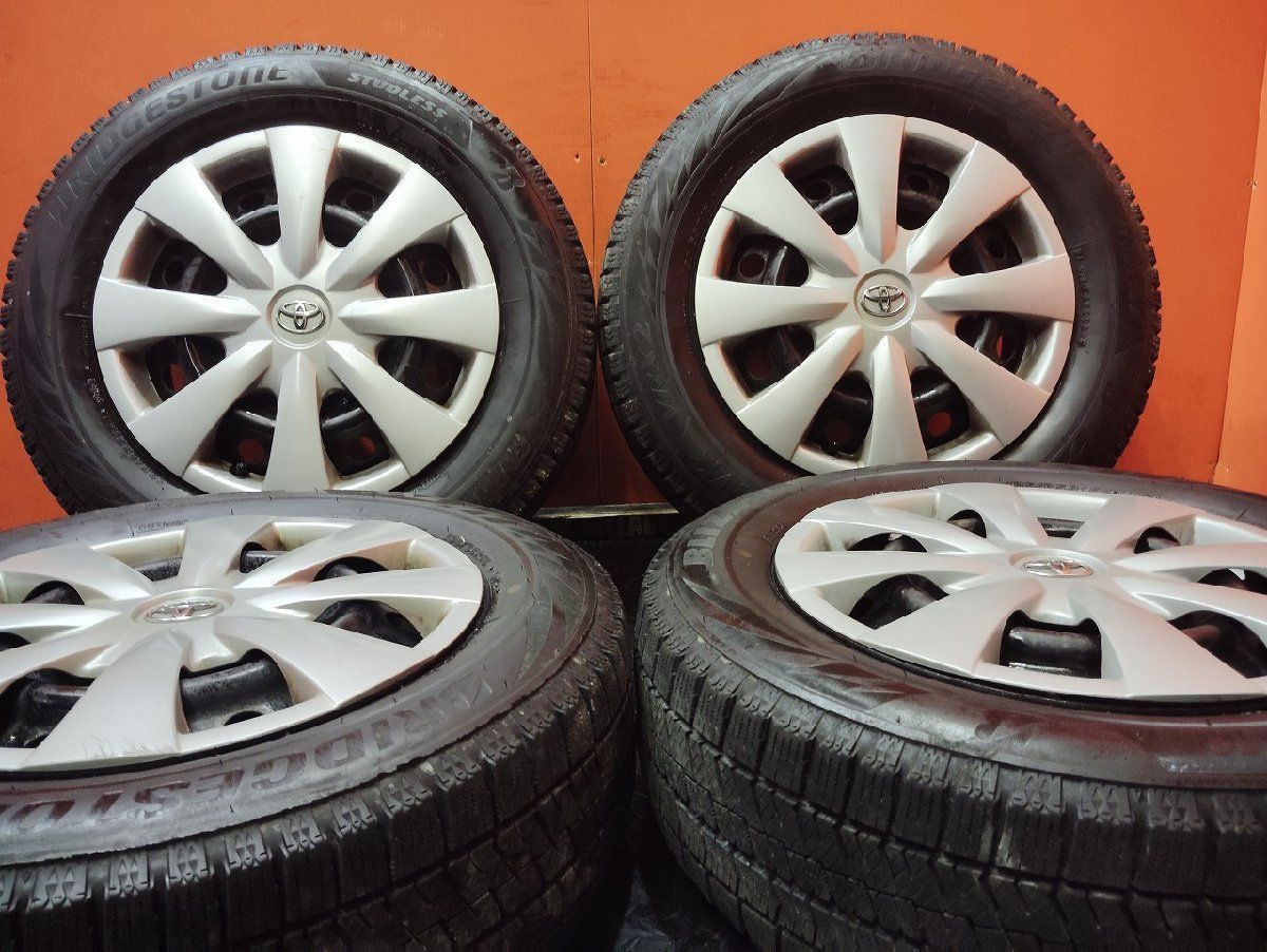 BS BLIZZAK VRX2 195|65R15 スタッドレス トヨタ 純正ホイール 15インチ 6J5HPCD114.3 21～22年製 ヴォクシー アイシス等 KTL346