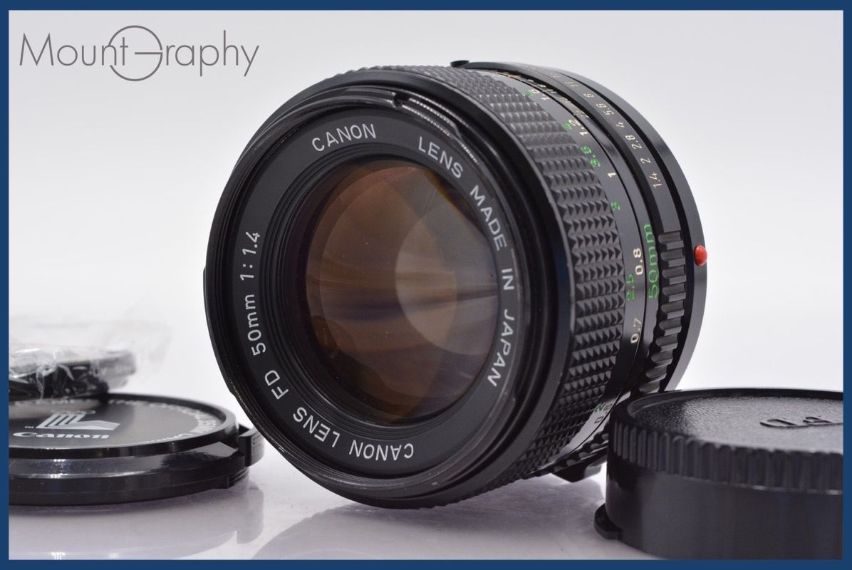 ★極上美品★ キヤノン Canon NEW FD 50mm F1.4 前後キャップ&レンズフィルター付 ★完動★同梱可 #yk3798 ☆極上美品☆ キヤノン Canon NEW FD 50mm F1.4 前後キャップ&レンズ