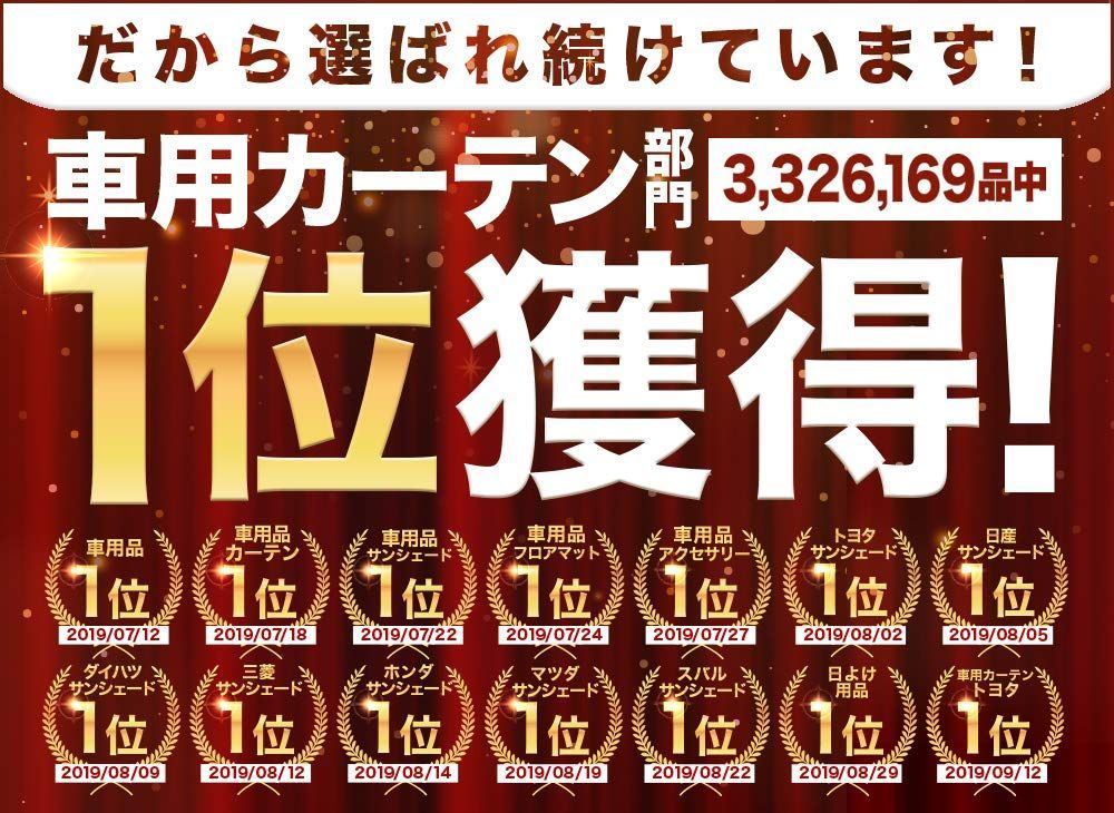 ハイエース 200系 1〜6型対応 標準幅 カーテン サンシェード 車中泊