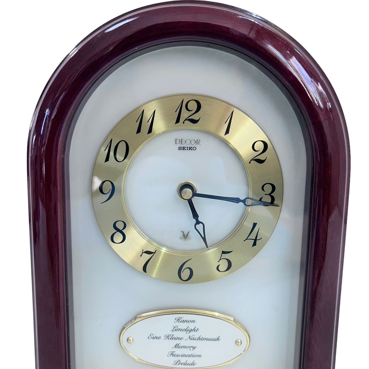 ヴィンテージ】SEIKO/セイコー DECOR/デコール AZ717B 置き時計 ヴィンテージ】SEIKO/セイコー DECOR/デコール AZ717B 置き時計