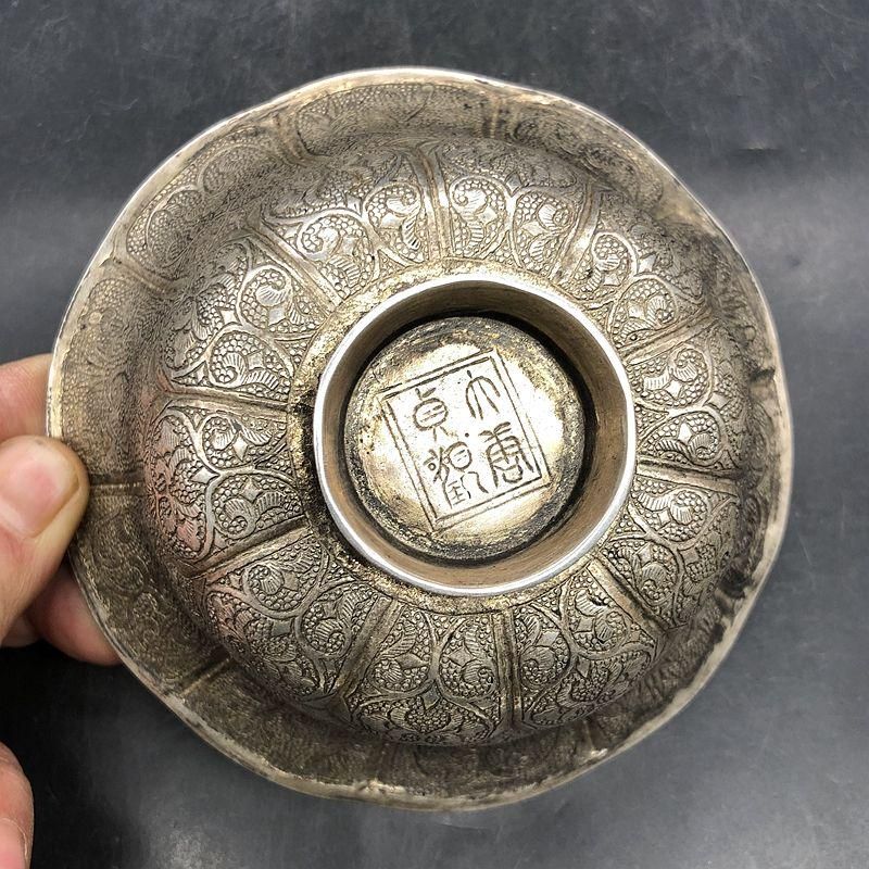 銅細工 銀碗 工芸品 装飾品 美術品 置物 銅細工 銀碗 工芸品 装飾品 美術品 置物