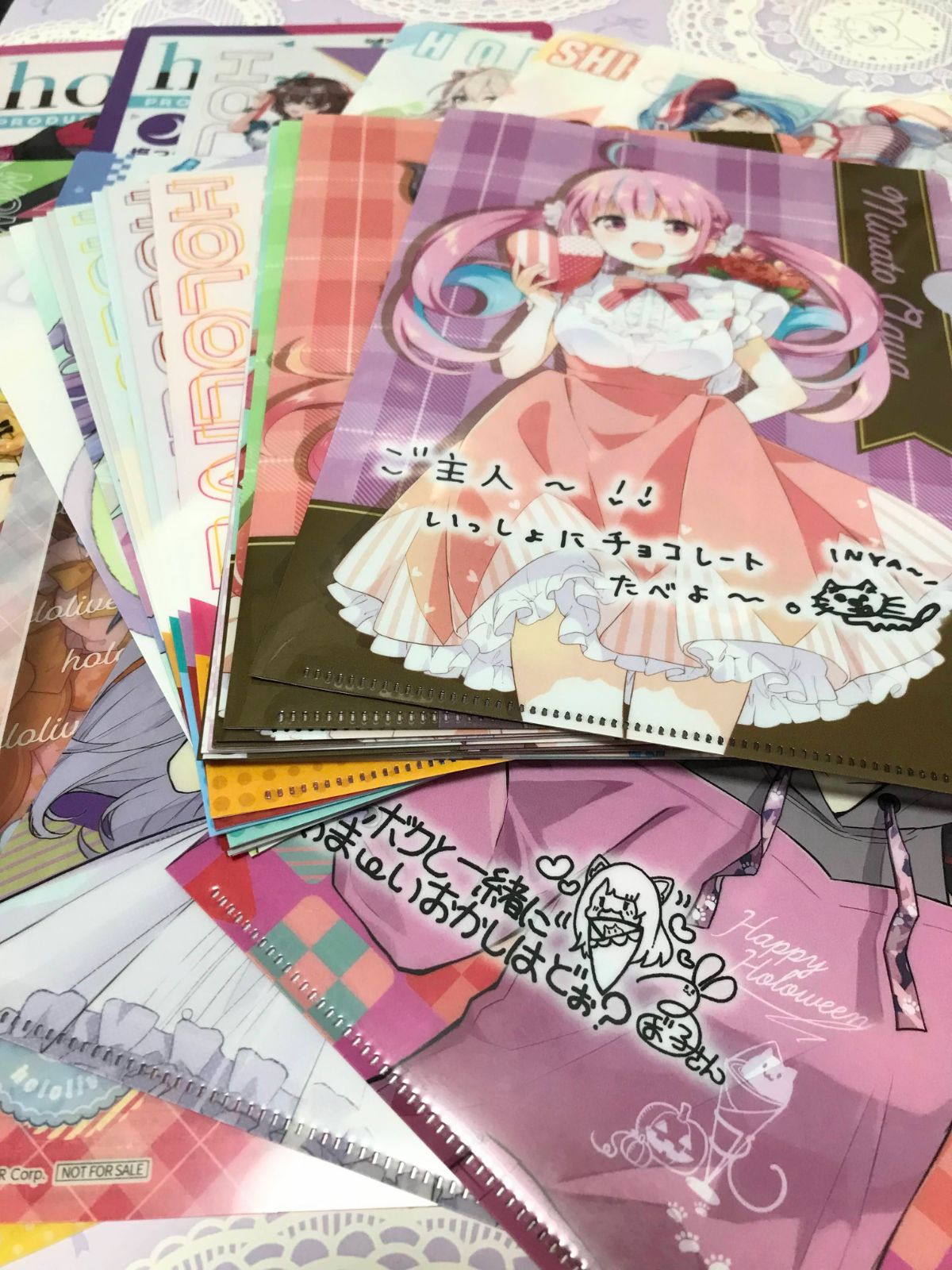 ホロライブ　ミニクリアファイル・下敷き　まとめ売り　合計52枚 ホロライブ hololive 大量 クリアファイル 下敷き グッズ まとめ