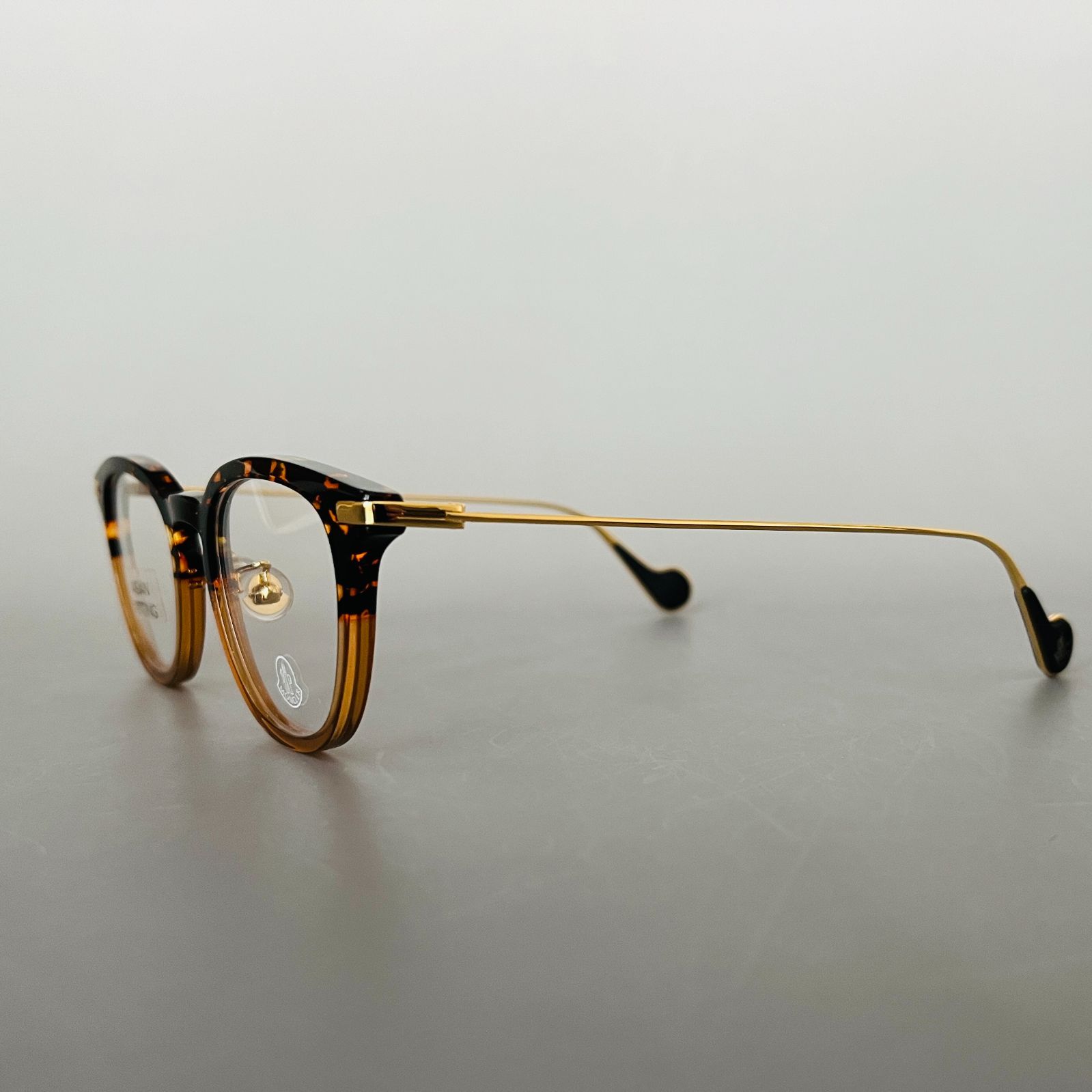 メガネ モンクレール ウェリントン ブラウン グラデーション レオン  