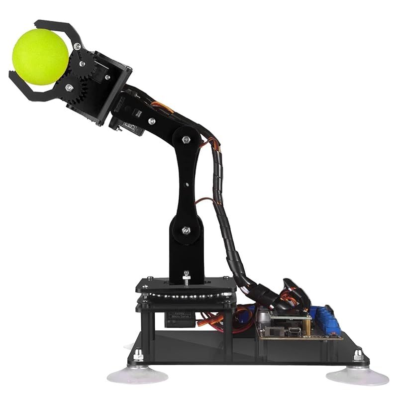 Adeept 5自由度 ロボットアームキット Robot Arm Kit DIYロボット キット STEM 知育 学習 OLEDディスプレイ 電子工作 プログラミング ロボットキット 10代と大人向け Arduino IDEと互換性
