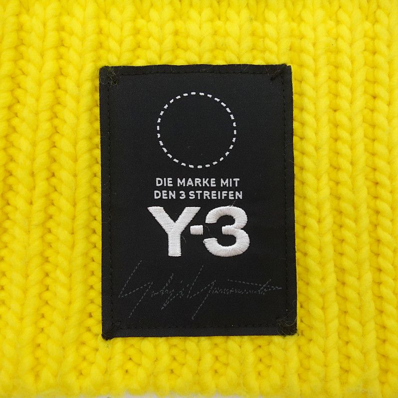 Y-3 KNIT SCARF ニット ロング マフラー 黄　新品　未使用 ワイスリー/Y-3 18AW KNIT SCARF ニット 大判 ストール マフラー