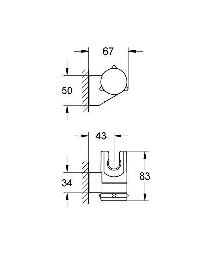 グローエGROHE シャワーホルダー角度可変タイプ 28623000 - 勝屋