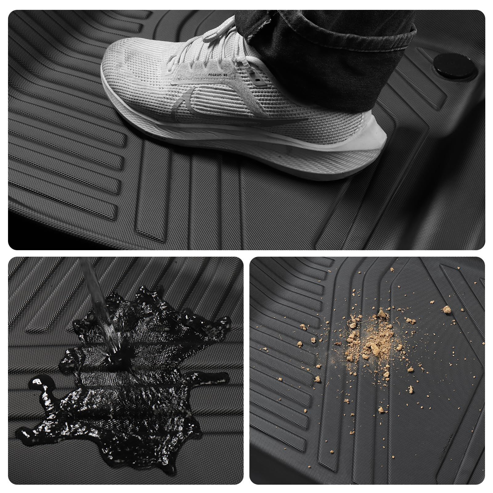 最大60％オフ！ 数量 三菱 デリカミニ 3D フロアマット カーペダルマット ニッサン ルークス 40系 3D立体カーマッ ト DELICA mini 5月-現行 フロント用 ＋ 2列目用マットセット ROOX R2.3 現行 カーマット T 【往復送料無料】