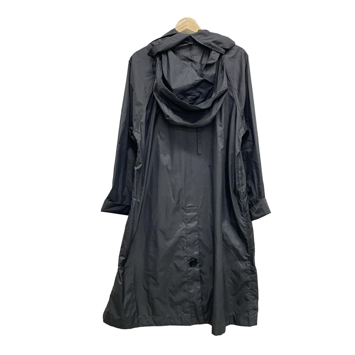 ISSEYMIYAKE イッセイミヤケ コート サイズ2 M メンズ - グレー 長袖 ポリエステル ロング丈 フード着脱可 オールシーズン