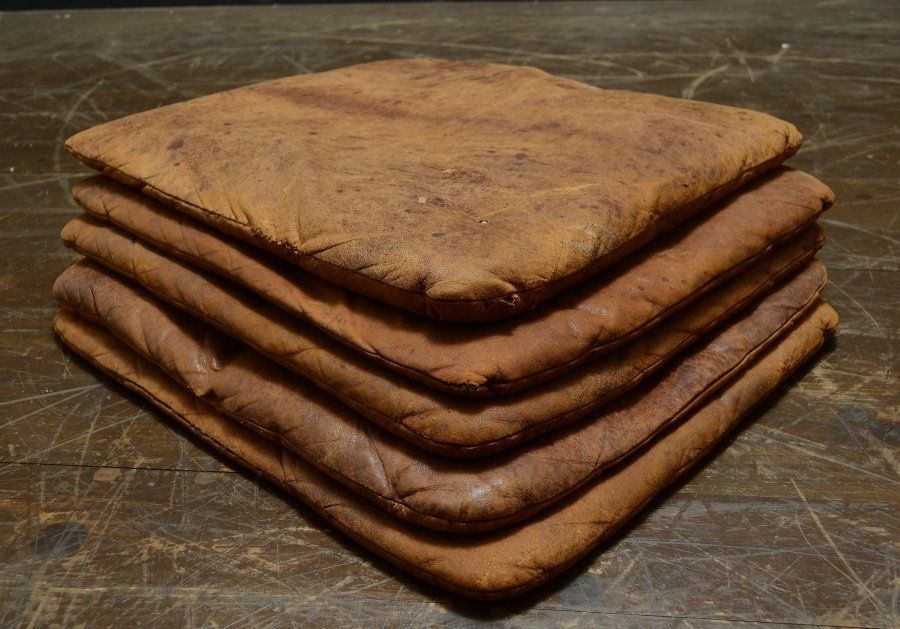 古民藝 古い革座布団