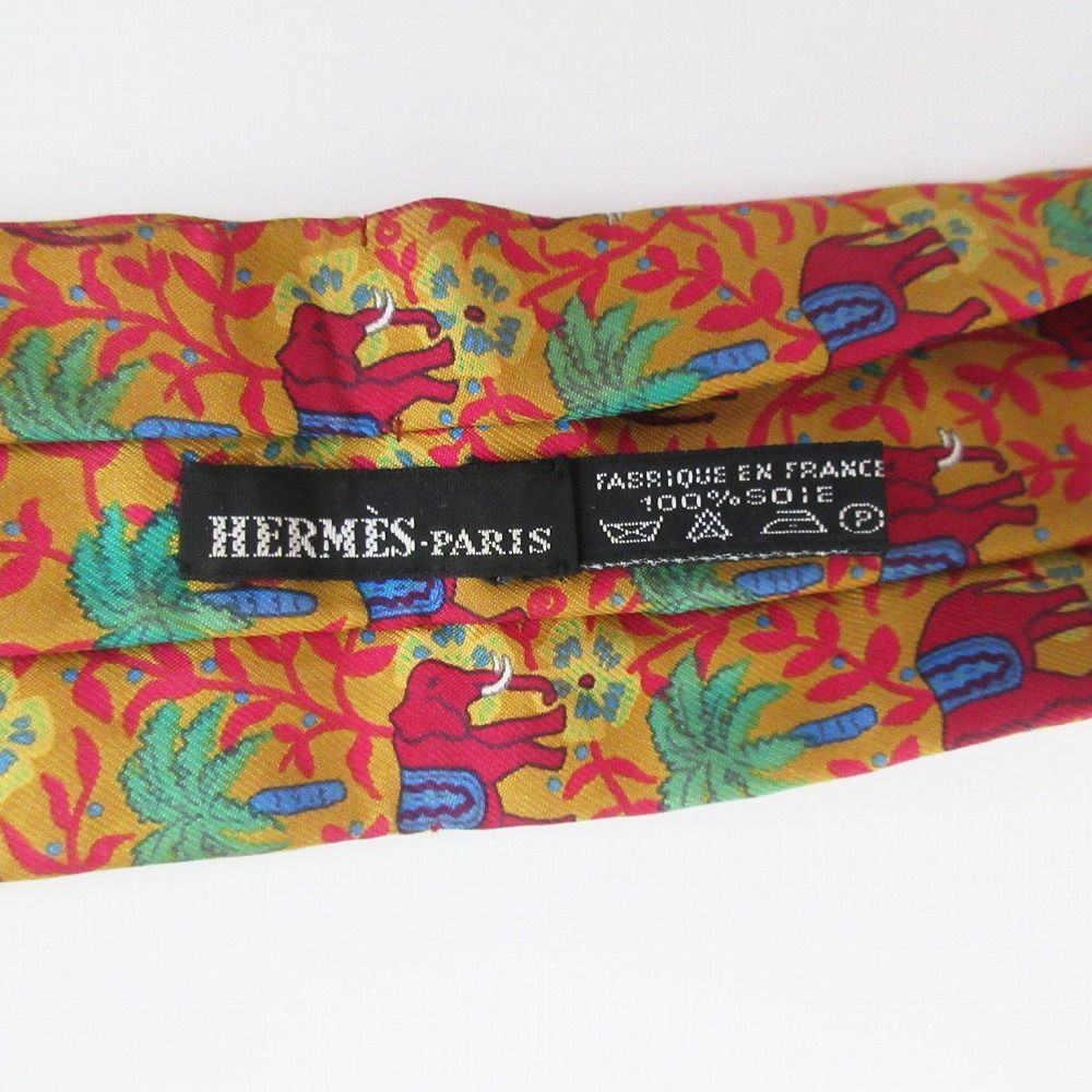 HERMES エルメス マルジェラ期 ゾウ エレファント柄 シルク