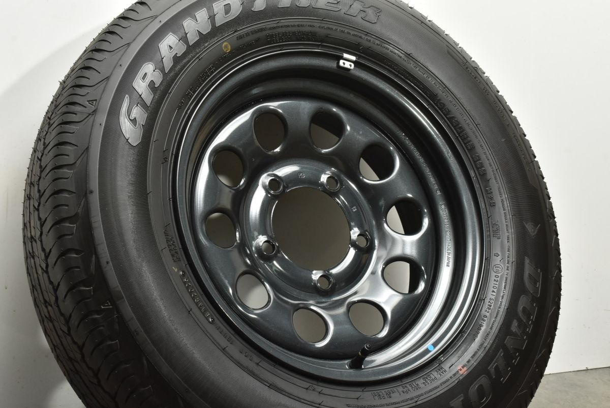 製 新車外し品 スズキ JB 74 ジムニー シエラ 15 in 5 J PCD 139 7 ダンロップ グラントレック AT 20 195 80 R 1本販売