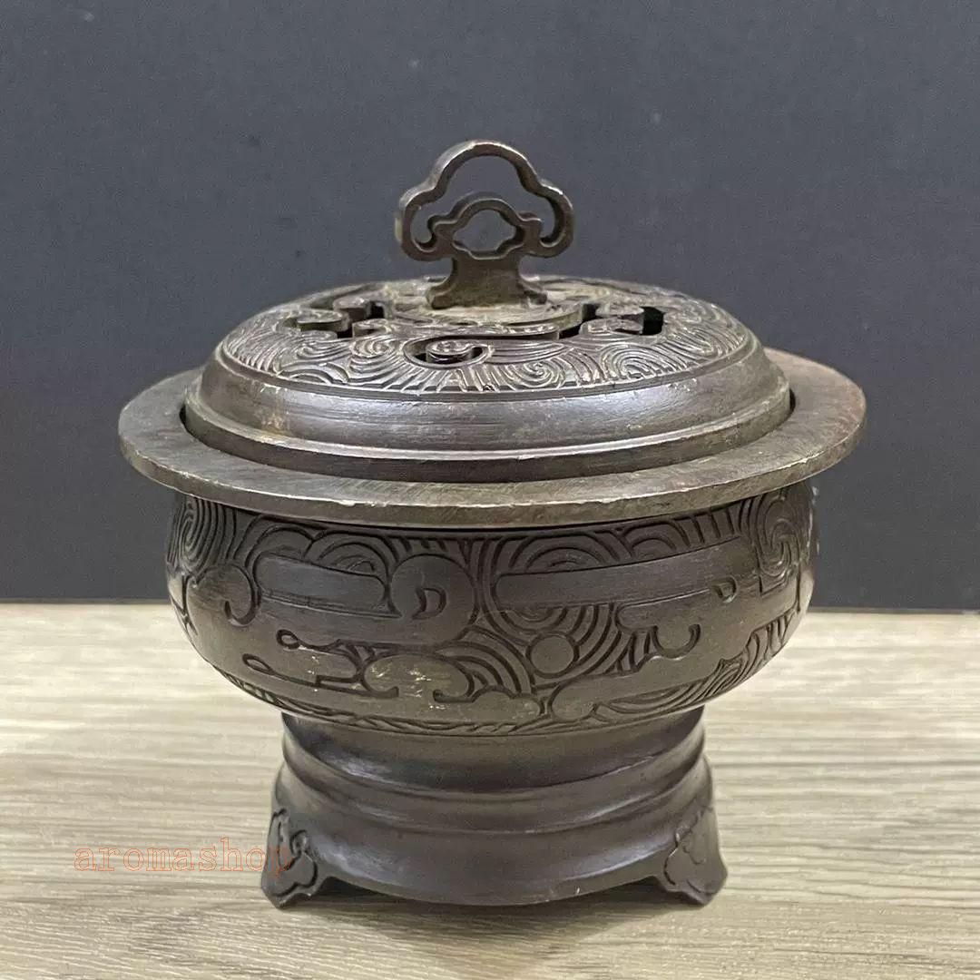 うのにもお得な 茶道香炉 香炉 銅器 室内薫香炉 置物 工芸品 装飾品 香道具 工芸品