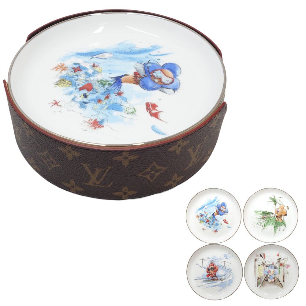 ルイ・ヴィトン LOUIS VUITTON セット4 アシェット ヴィヴィエンヌ