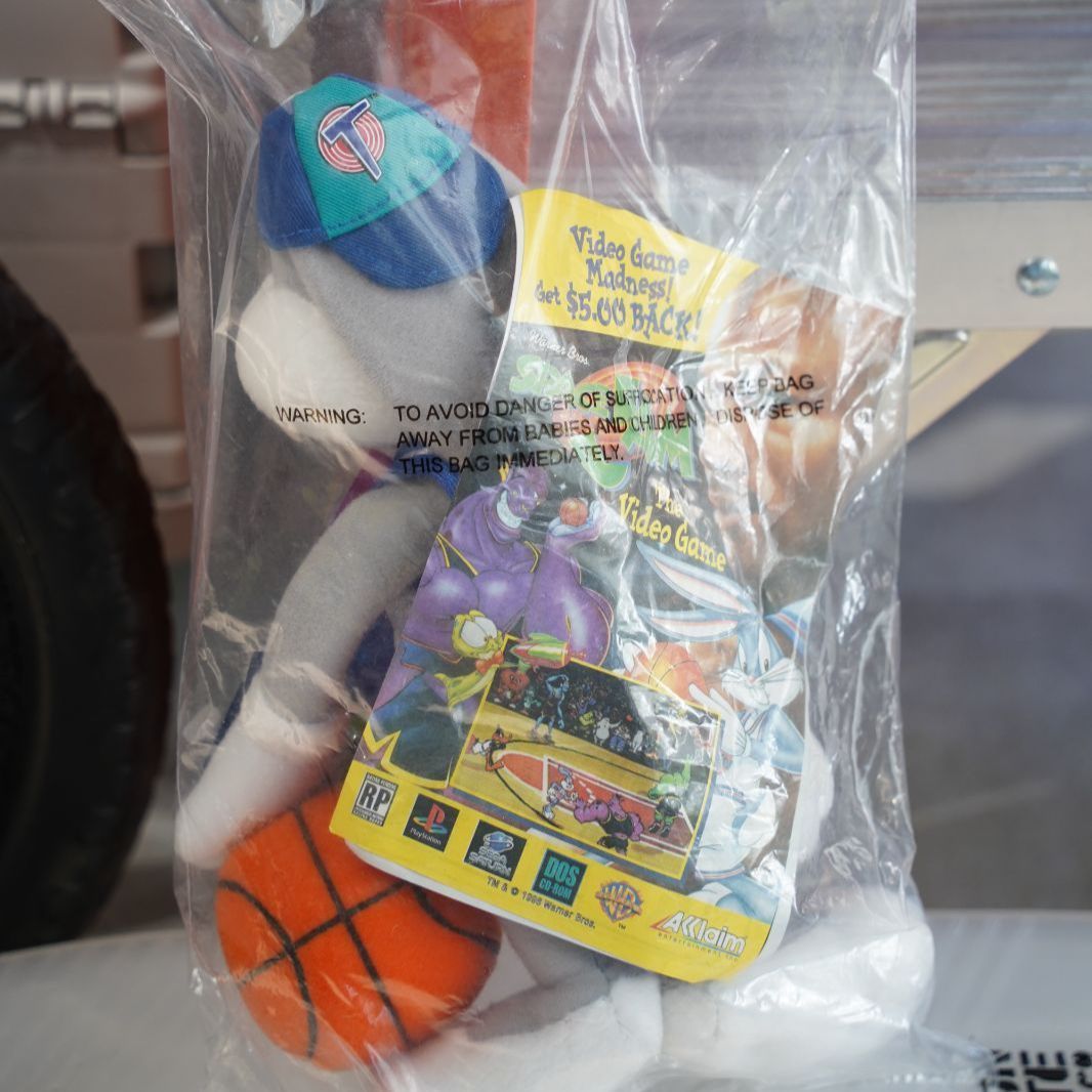 1977 アメリカ マクドナルド ルームシューズ 未開封 ロナルド ぬいぐるみ Looney Tunes Bugs Bunny McDonald's Space Jam ルーニー