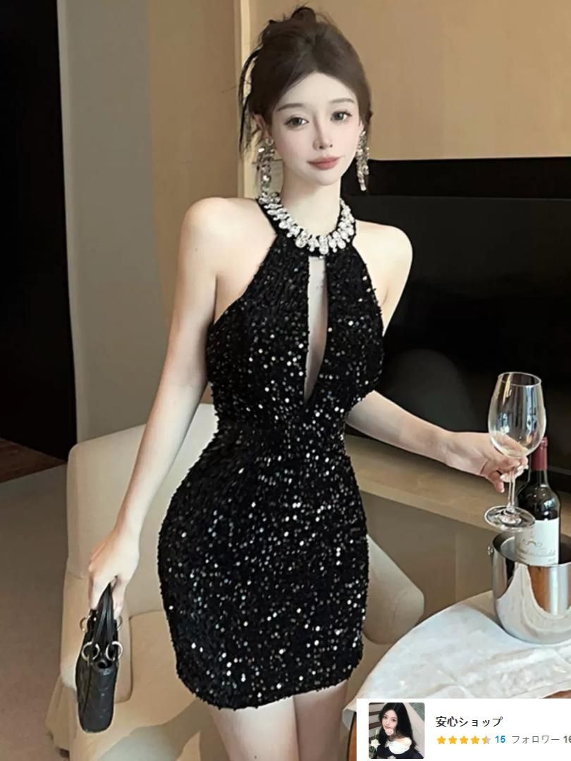 新品未使用繊細な総レース♪ミニタイトホルターネックナイトドレス♪パーティー向け フラワー総レースチョーカーデザインタイトマイクロミニドレス  セクシードレス 袖あり[品番：MFND0010616]｜my minette（マイミネット）のレディースファッション通販｜SHOPLIST ... チョーカーデザイン✨セクシー✨ミニタイトドレス✨シンプルなデザイン