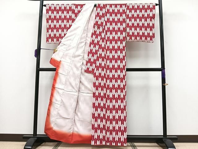 平和屋着物□小紋 矢羽根文 洗える着物 CAAZ0453xi - メルカリ