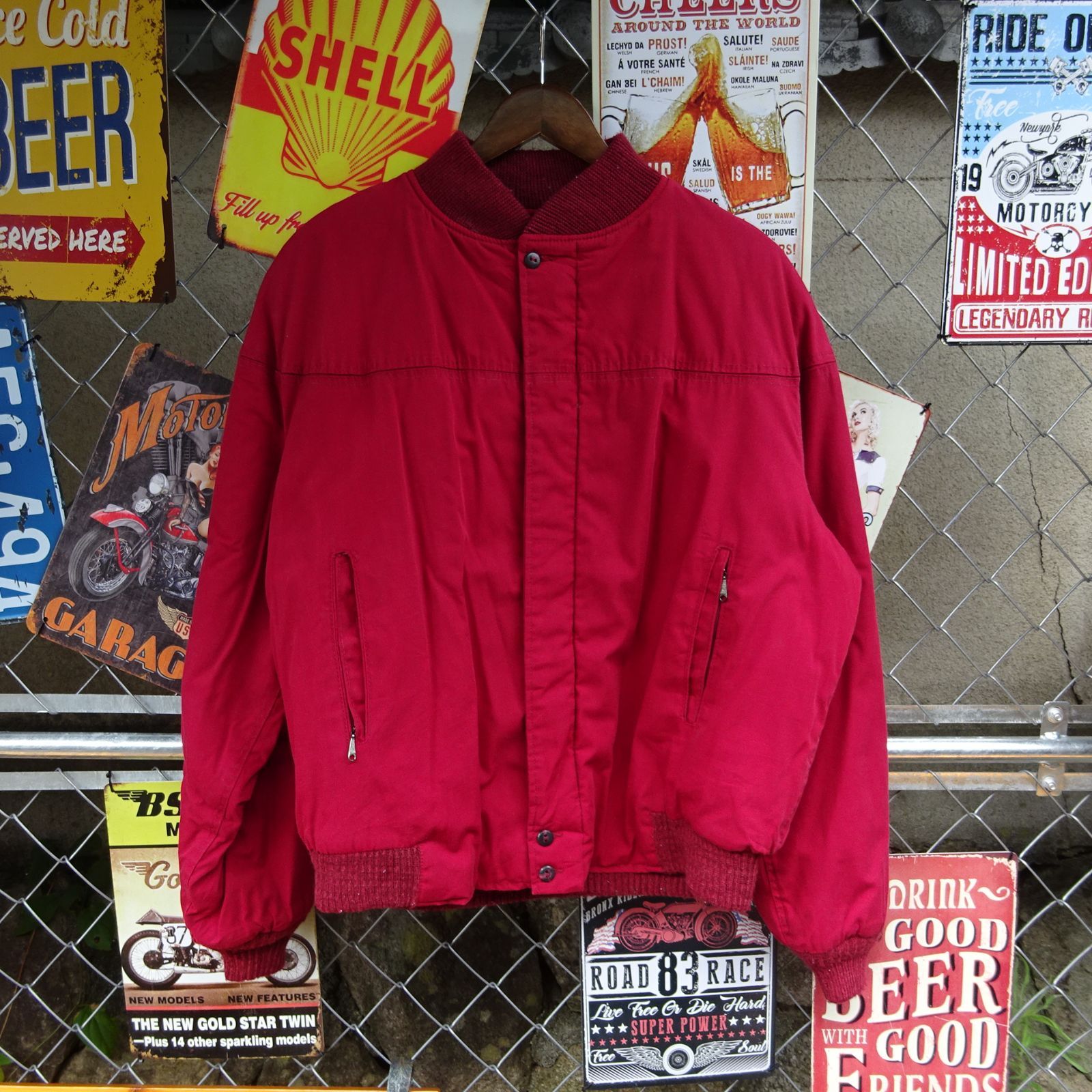70s~ Catalina cup shoulder jacket “Red” | sui &