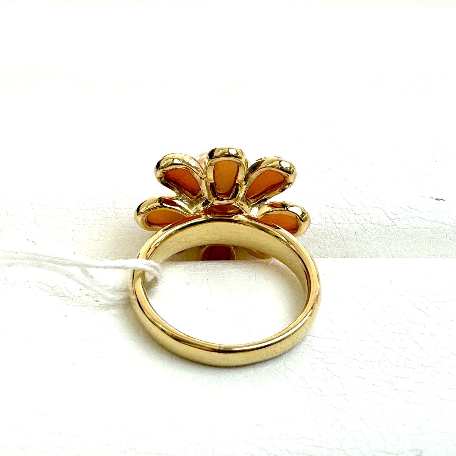 Coral 珊瑚 Pearl パール9.0mm K18 Ring リング 指輪 10号 2369 - メルカリ