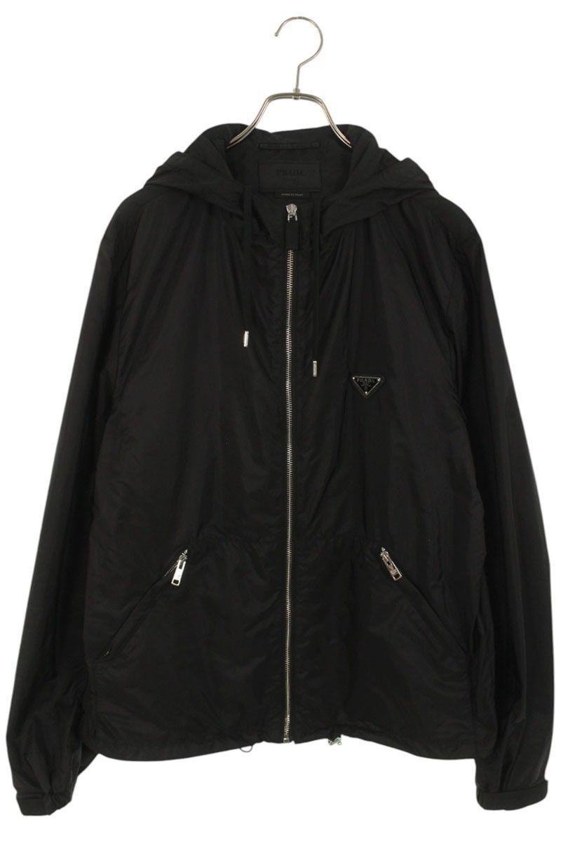 プラダ SGC220 S231 1WQ9 Re-Nylonトライアングルロゴプレートフーデッドブルゾン メンズ 50