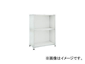 トラスコ中山 軽量150型背側板付棚 W1200×D300×H1200 3段 TLA44K-23(7831315)