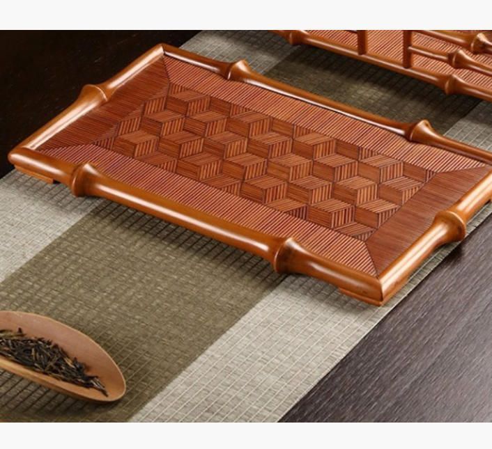中国式竹製乾泡台シート茶碗棚茶器収納カップホルダー茶道カンフー茶道具トレイ