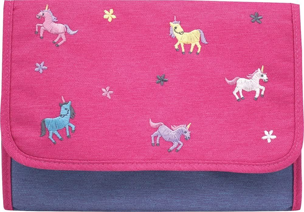 【人気商品】多機能 祝い 便利 出産準備 A5サイズ対応 ポケット多数 刺繍 FanFanマルチケースL DreamyUnicorn(ユニコーン) ニックナック