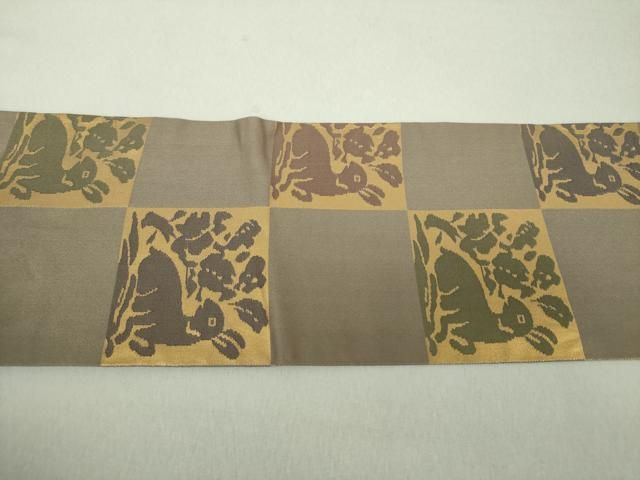 平和屋着物○塩瀬 つけ帯 区限刺繍 総刺繍 枝桜 金糸 正絹 逸品 DAAU5551ps