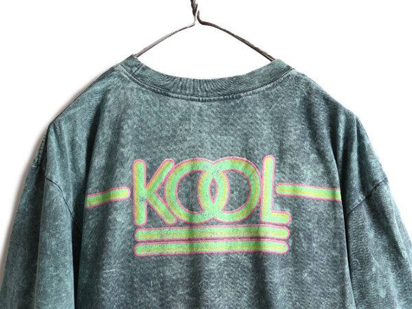 90s USA製 KOOL ブリーチ タイダイ 両面 プリント Tシャツ XL-