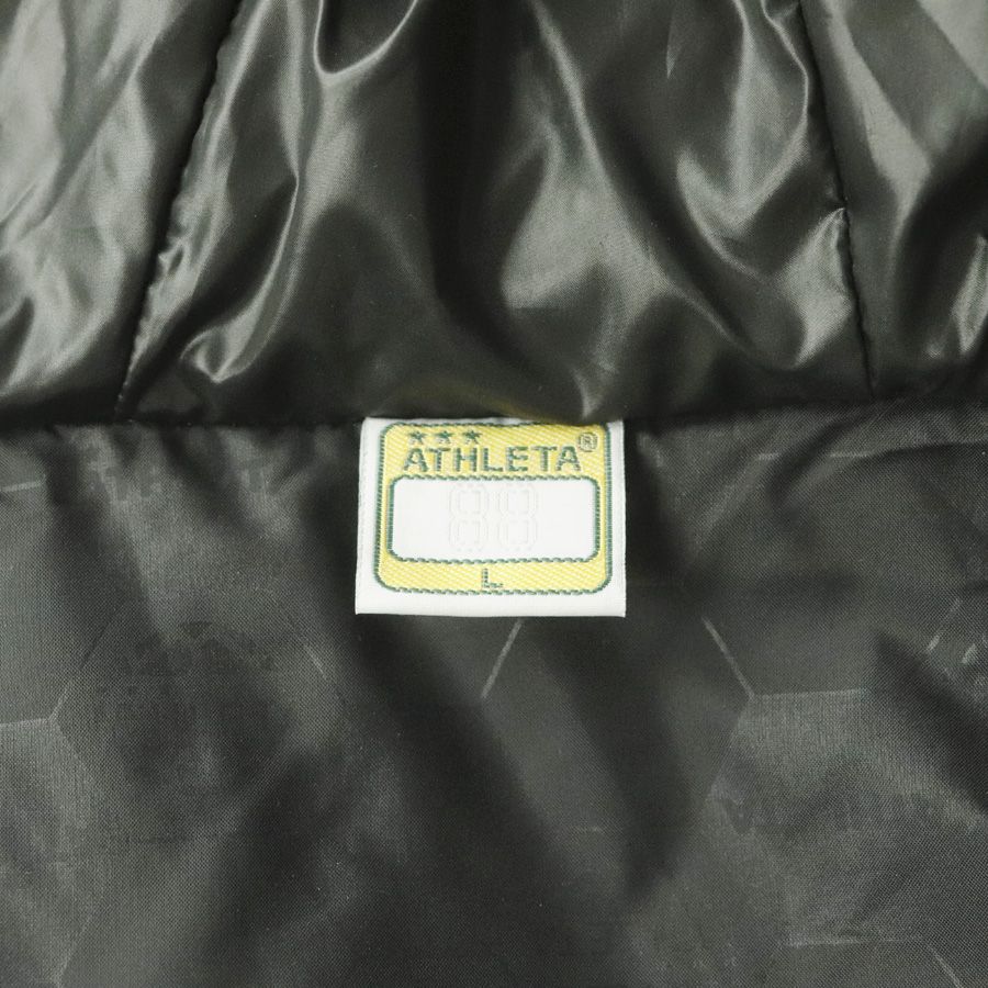 極美品 ATHLETA アスレタ 幾何学 撥水ナイロン パーカ マキシロング丈 