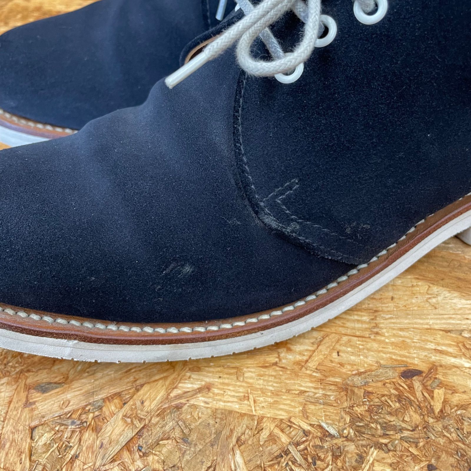 イングランド製 SANDERS チャッカブーツ 8870AS ネイビー UK7 26.0cm