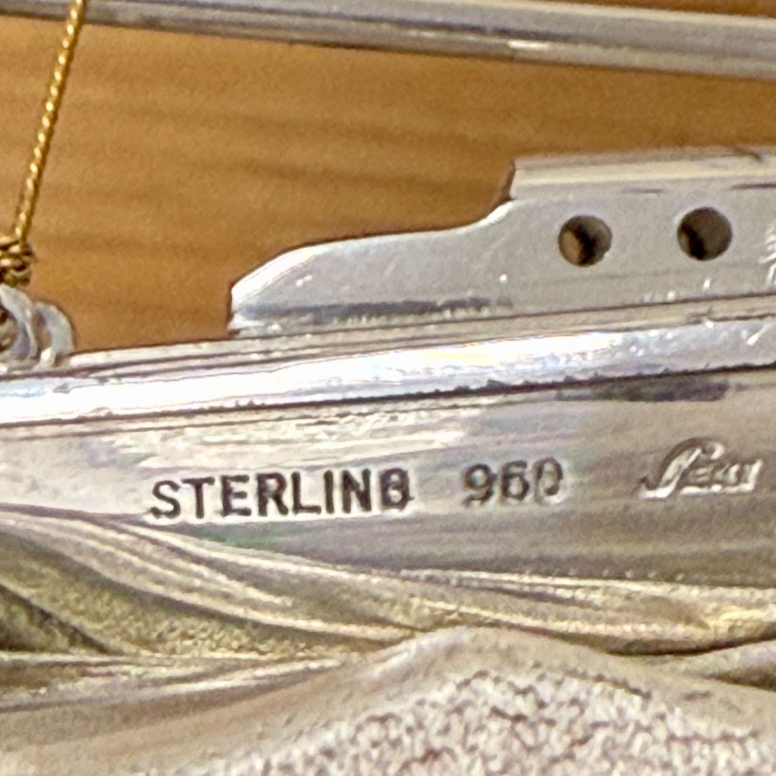 関工芸 銀製 ヨット 帆船 置物 STERLING 960 SEKI 工芸品 模型