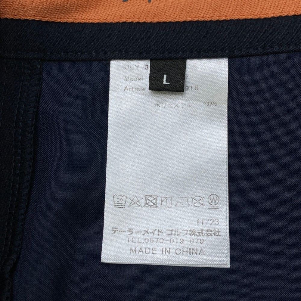 サイズ：L TAYLOR MADE テーラーメイド ×UNITED ARROWS ロングパンツ 裾ジップ  ネイビー系 [240101443521] ゴルフウェア メンズ ストスト サイズ：L TAYLOR MADE テーラーメイド ×UNITED ARROWS ロング