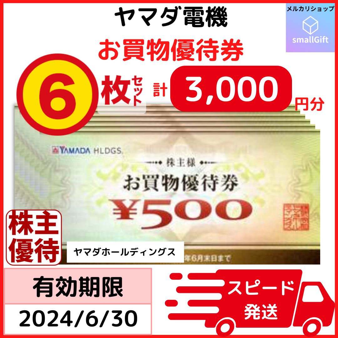 10000円分】ヤマダ電機お買い物優待券（500円割引券×20枚）