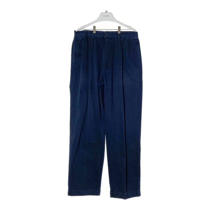 Polo Ralph Lauren ポロラルフローレン ドミニカ製 ポロチノ HAMMOND PANT ツータック チノパンツ ネイビー size-