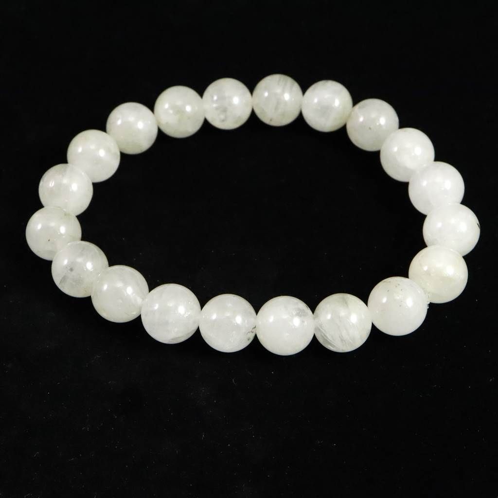 ブラジル産 フェナカイト AAAAA 9.9mm玉ブレスレット 鑑別書付 29.44g