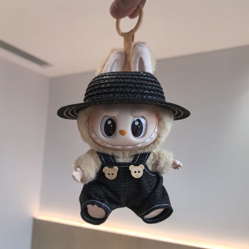【SALE】LABUBU ぬいぐるみ 衣装 黒 2着セット LABUBU ラブブ ぬいぐるみ服 黒 着せ替えコスチューム 6点セット