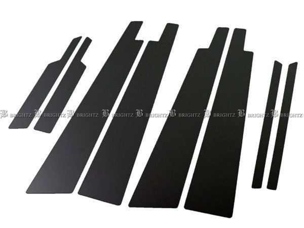 BRIGHTZ ハリアー 10系 超鏡面ステンレスブラックメッキピラーパネル 8PC バイザー有用 BRIGHTZ ハリアーハイブリッド MHU38W 超鏡面ステンレスブラックメッキ