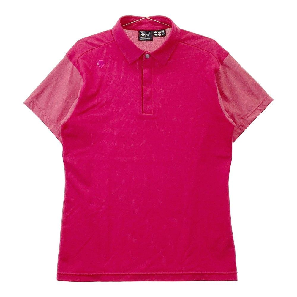 【美品】DescenteゴルフポロシャツLサイズ サイズ：L DESCENTE GOLF デサントゴルフ 半袖ポロシャツ レッド系
