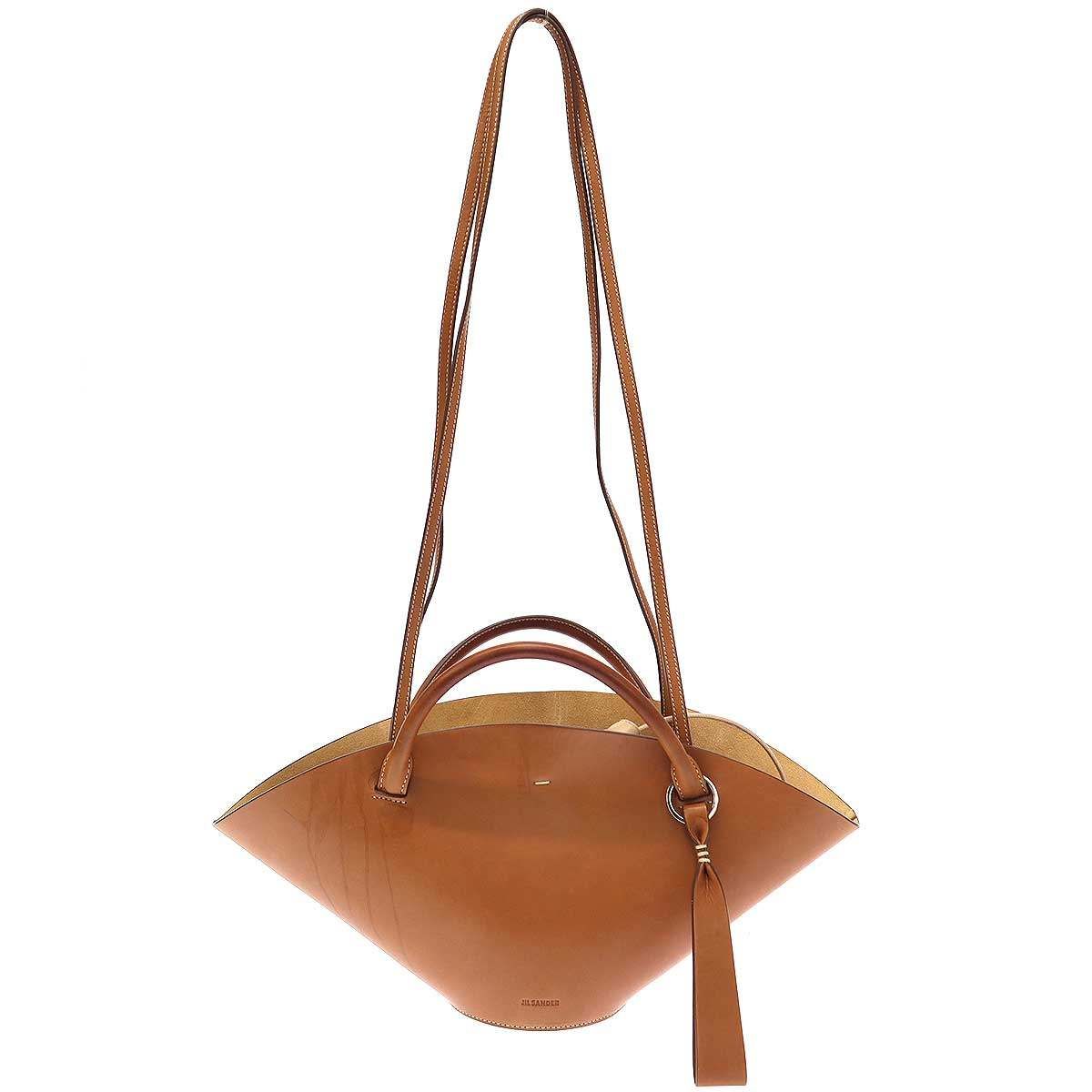 JIL SANDER ジルサンダー Sombrero Bag SM ソンブレロバッグ ブラウン 
