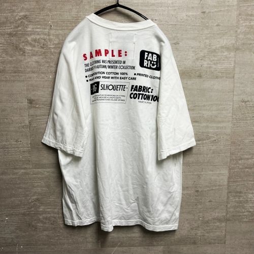 DAIRIKU ダイリク　19AW C-5 Taping Half-seleeve T-Shirt テーピングハーフスリーブtシャツ　ホワイト　 【中目黒B4】