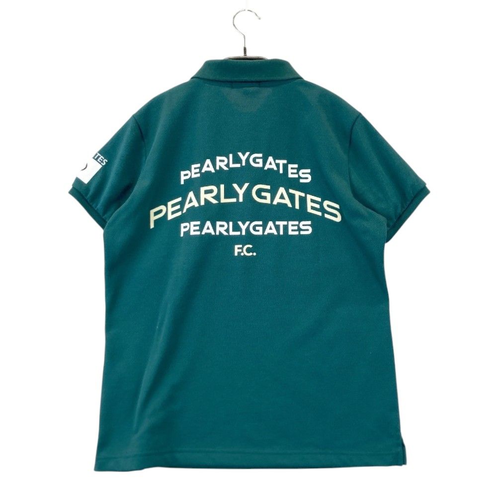 サイズ：1 PEARLY GATES パーリーゲイツ 2024年モデル ニコちゃん 半袖ポロシャツ  グリーン系 [240101416192] ゴルフウェア レディース ストスト サイズ：1 PEARLY GATES パーリーゲイツ 2024年モデル ニコ